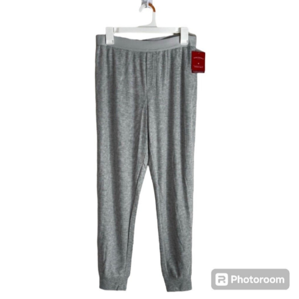 Pajama pants gray thermal sleep pants loungewear size M NWT